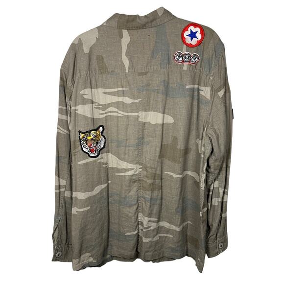 Rails Camouflage Button Down Shirt with Patches - Picture 2 of 11